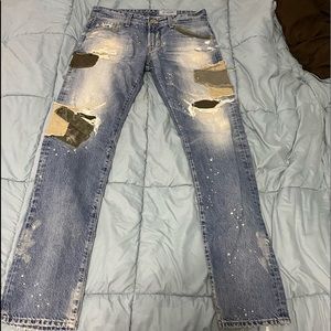 AG Denim patchwork pants